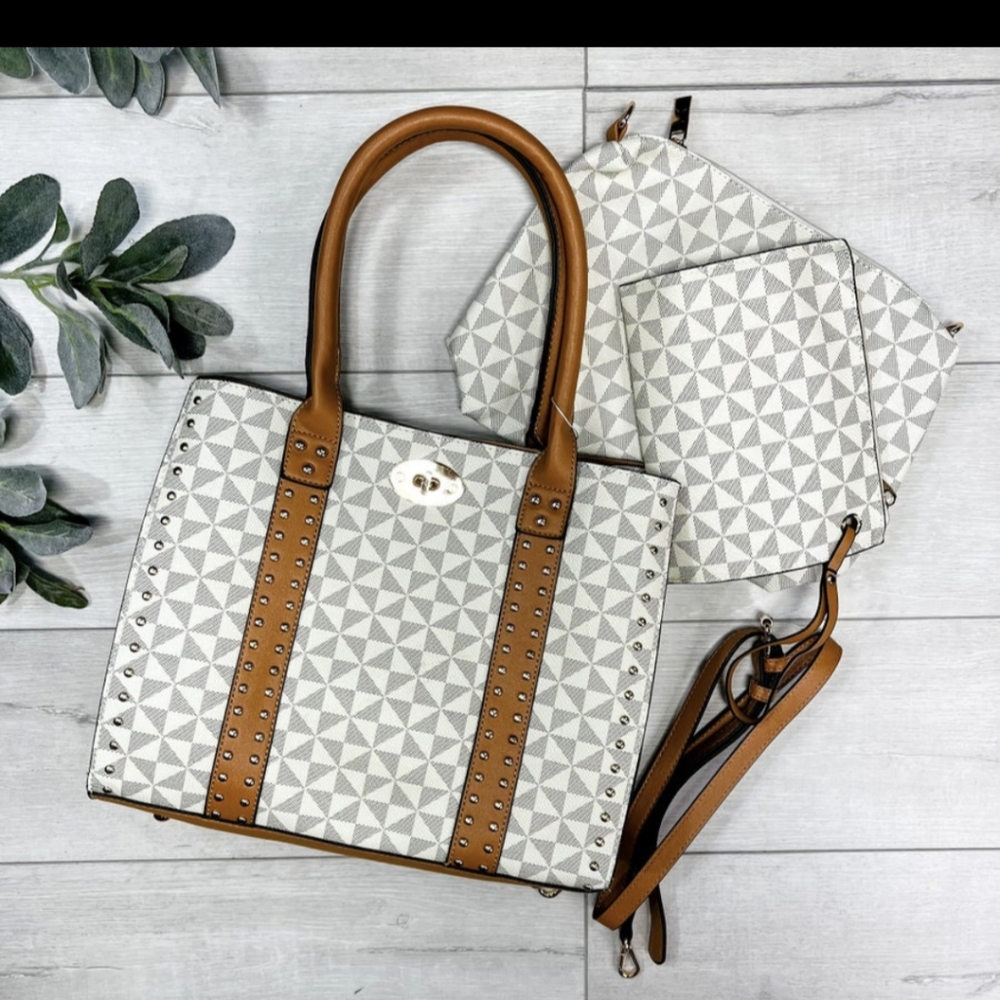 3-in-1 handbag, crossbody, wristlet